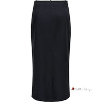 Gray Polyester Skirt