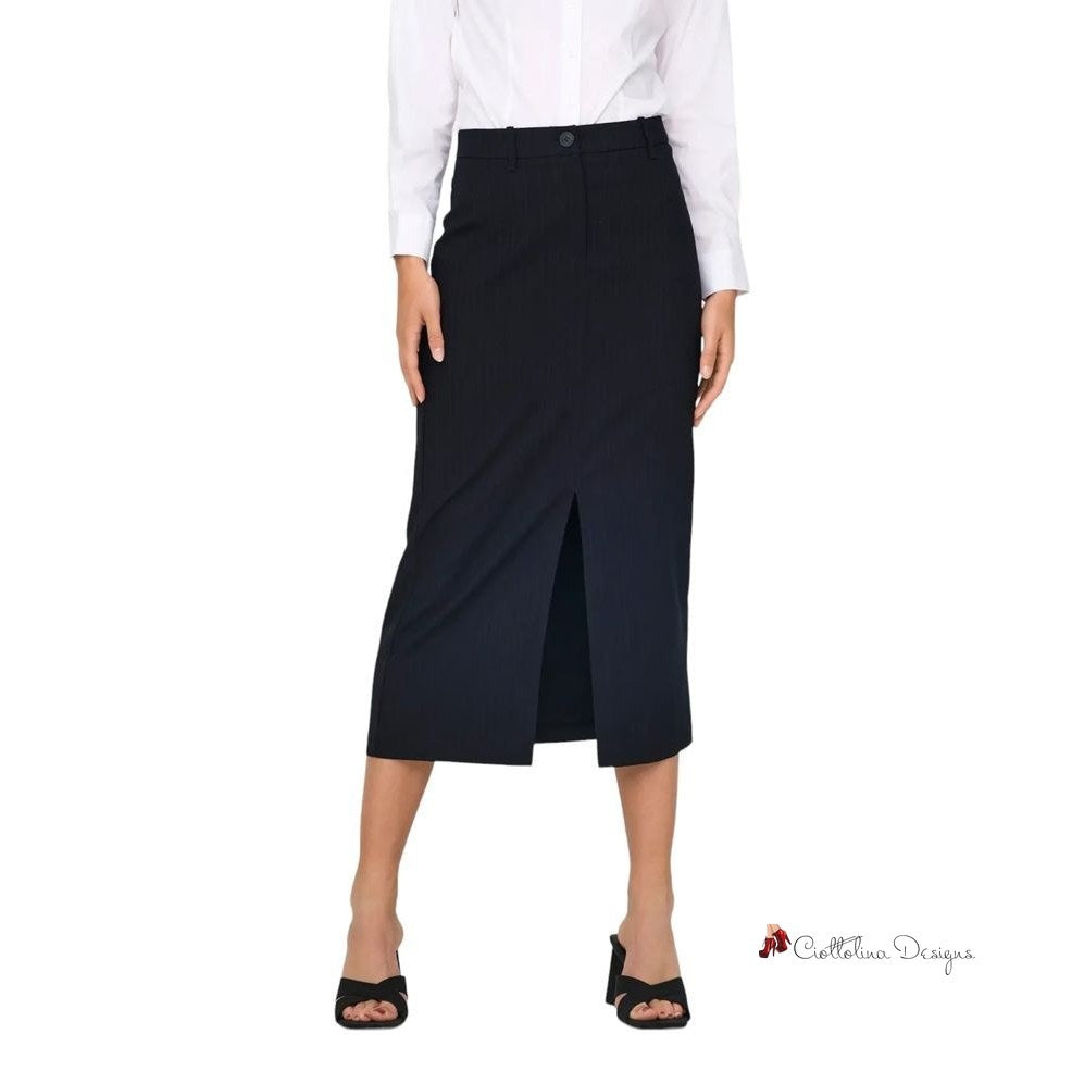 Gray Polyester Skirt