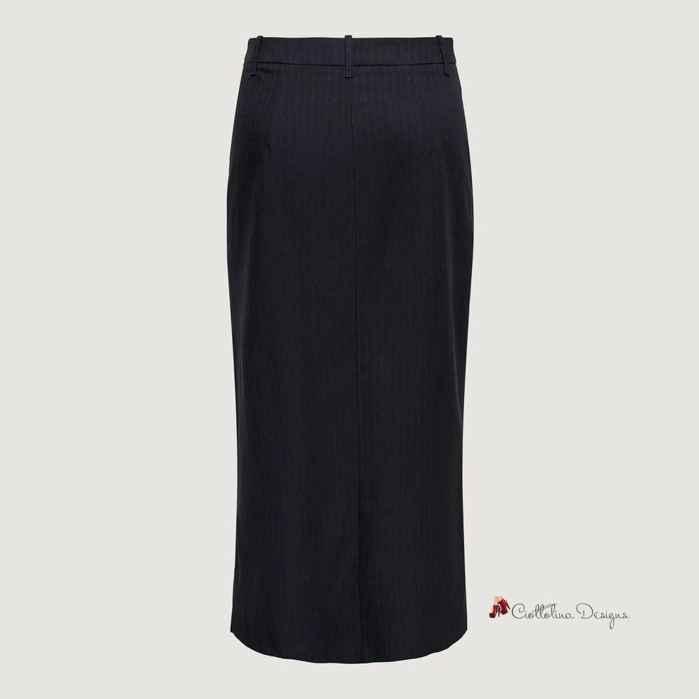 Gray Polyester Skirt