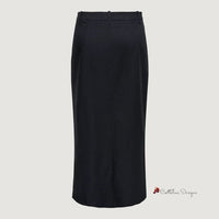 Gray Polyester Skirt