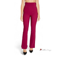 Bordeaux Polyester Jeans & Pant