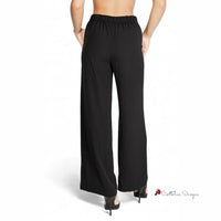 Black Polyester Jeans & Pant