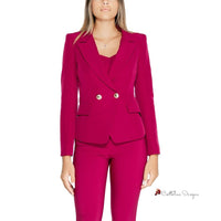 Bordeaux Polyester Suits & Blazer