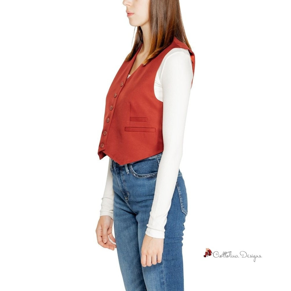 Red Polyester Vest