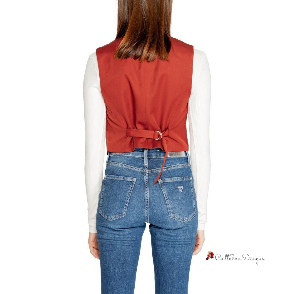 Red Polyester Vest