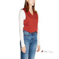 Red Polyester Vest