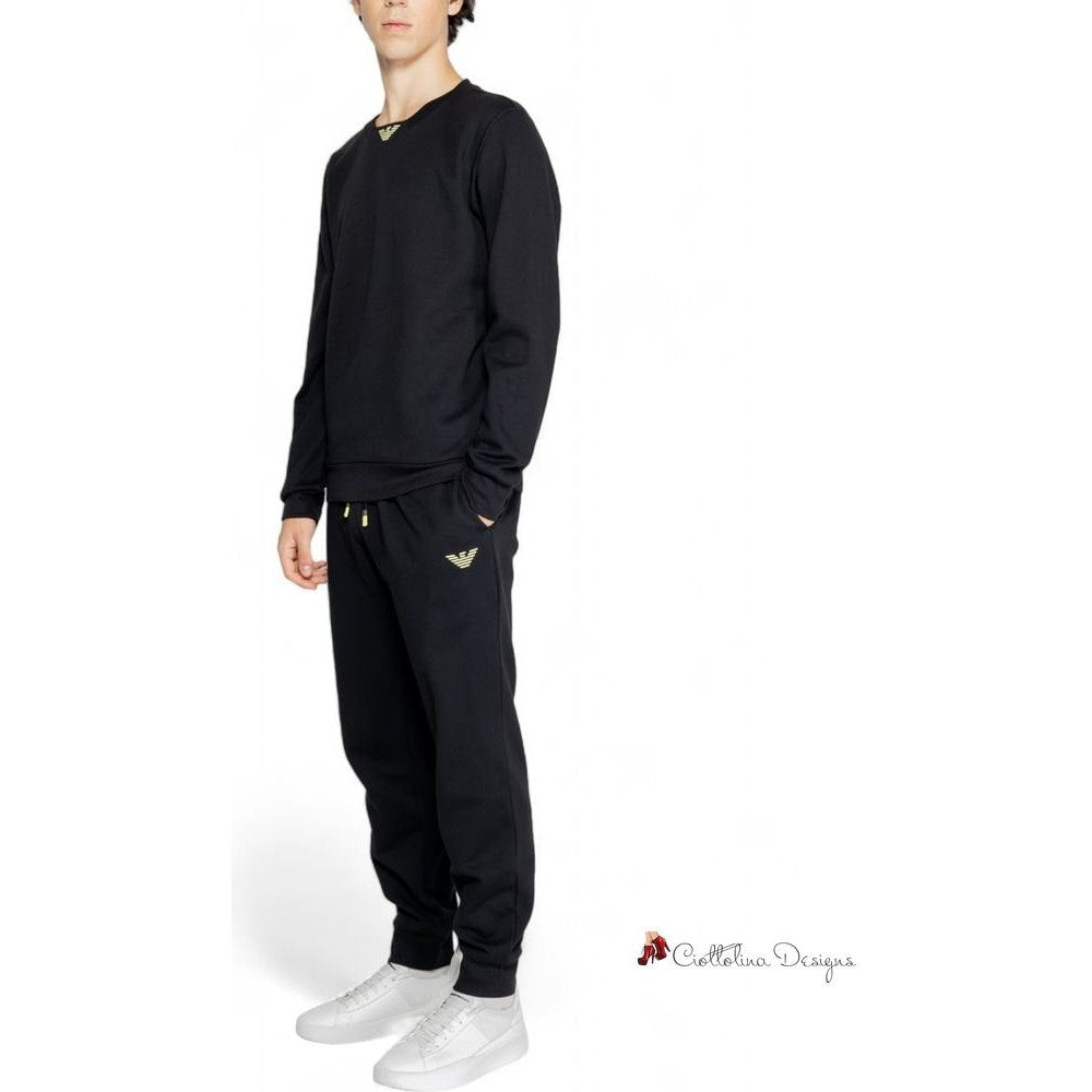 Black Cotton Sweatsuit