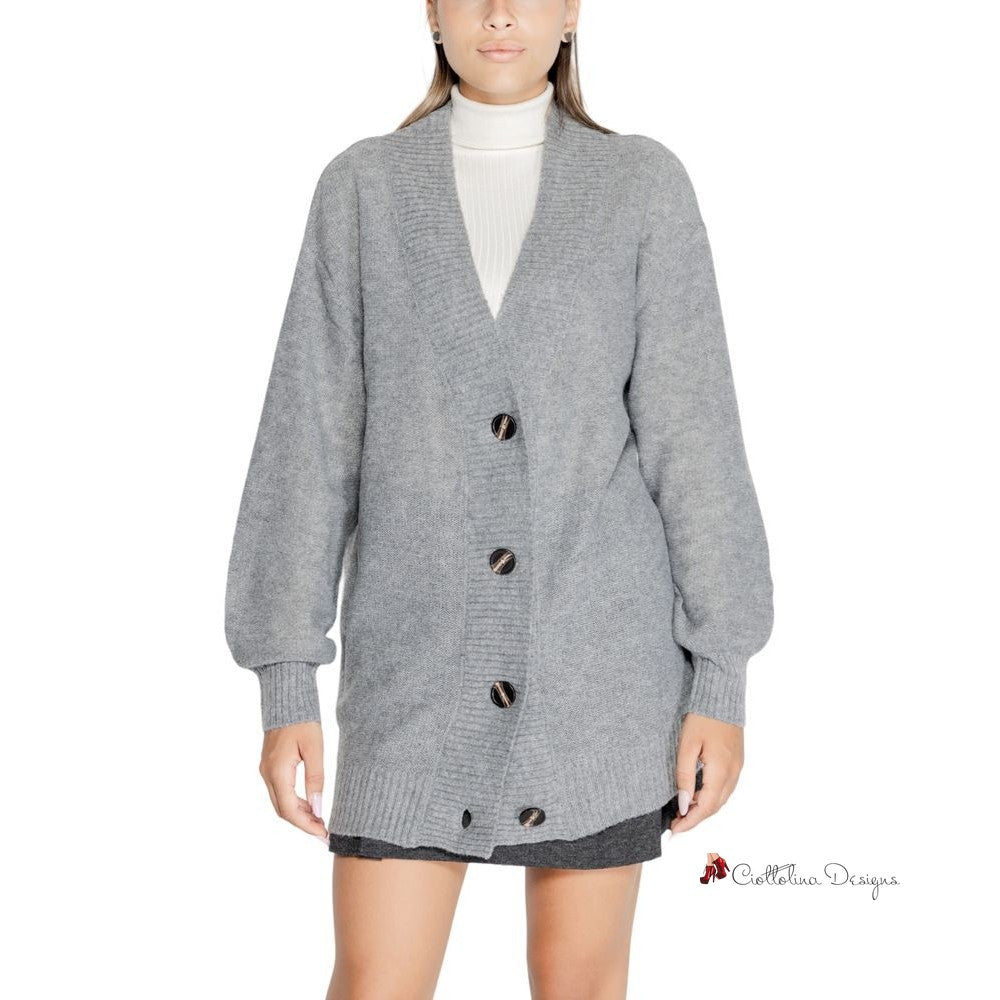 Gray Polyester Sweater