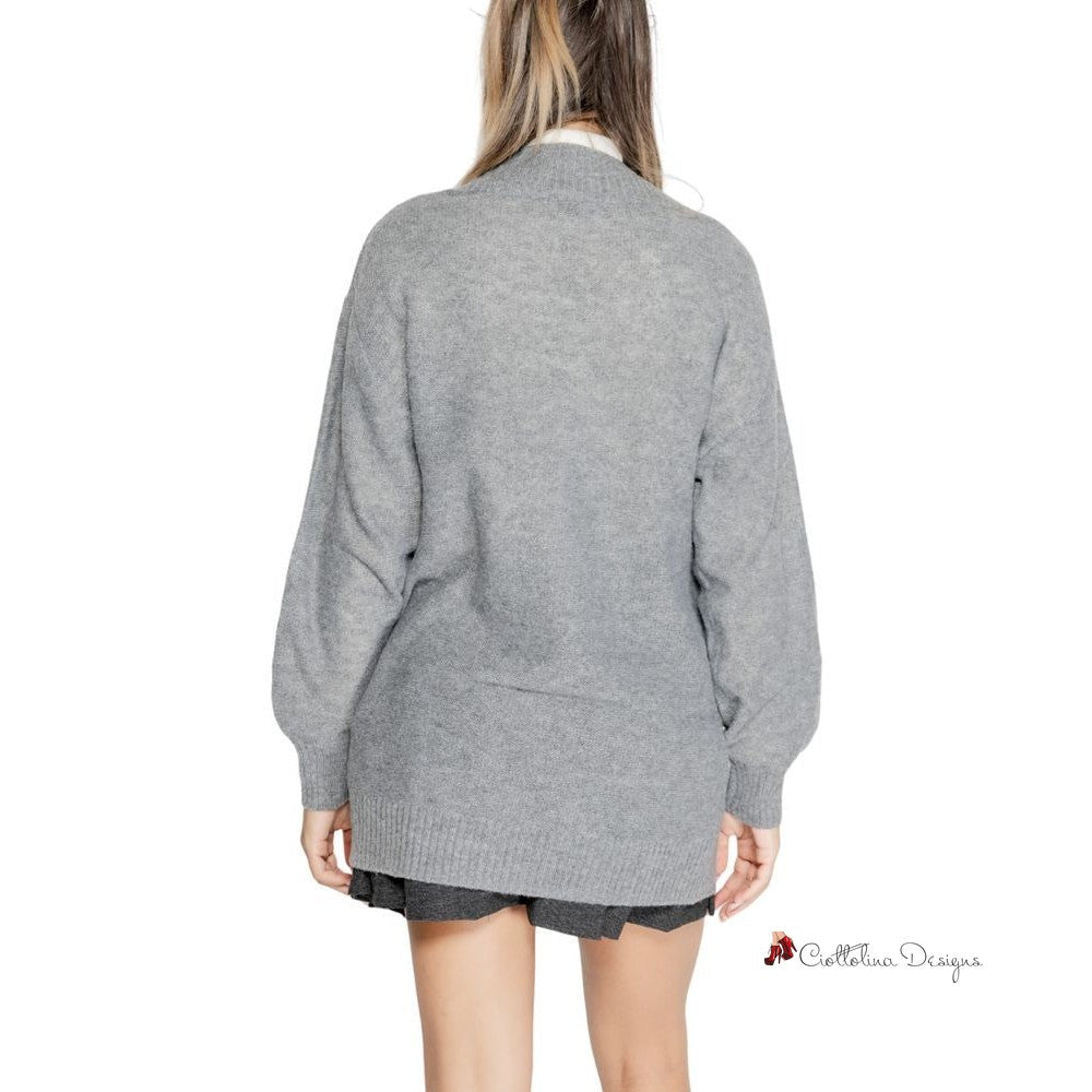 Gray Polyester Sweater