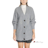 Gray Polyester Sweater