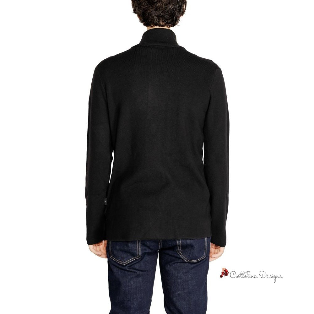 Black Wool Cardigan