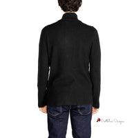 Black Wool Cardigan