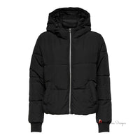 Black Polyester Jackets & Coat