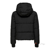 Black Polyester Jackets & Coat