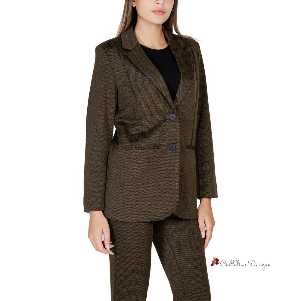 Green Polyester Suits & Blazer