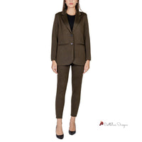 Green Polyester Suits & Blazer