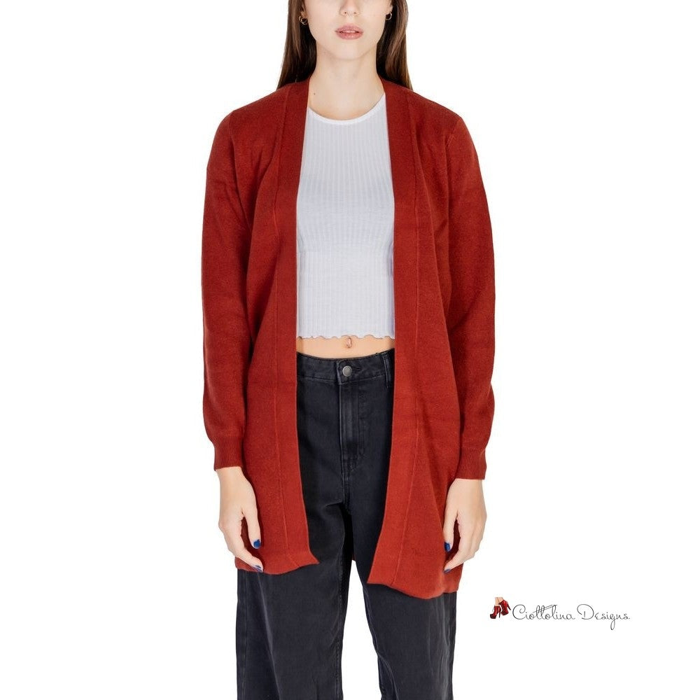 Red Viscose Cardigan