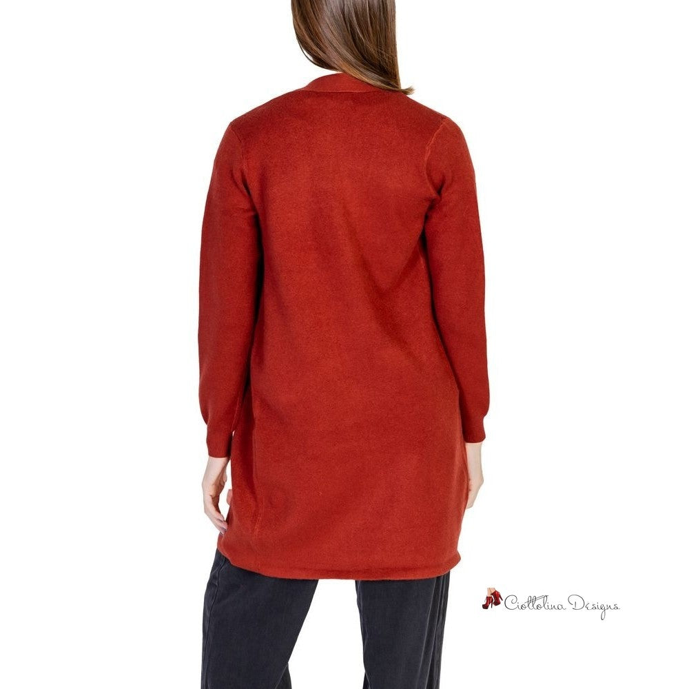 Red Viscose Cardigan