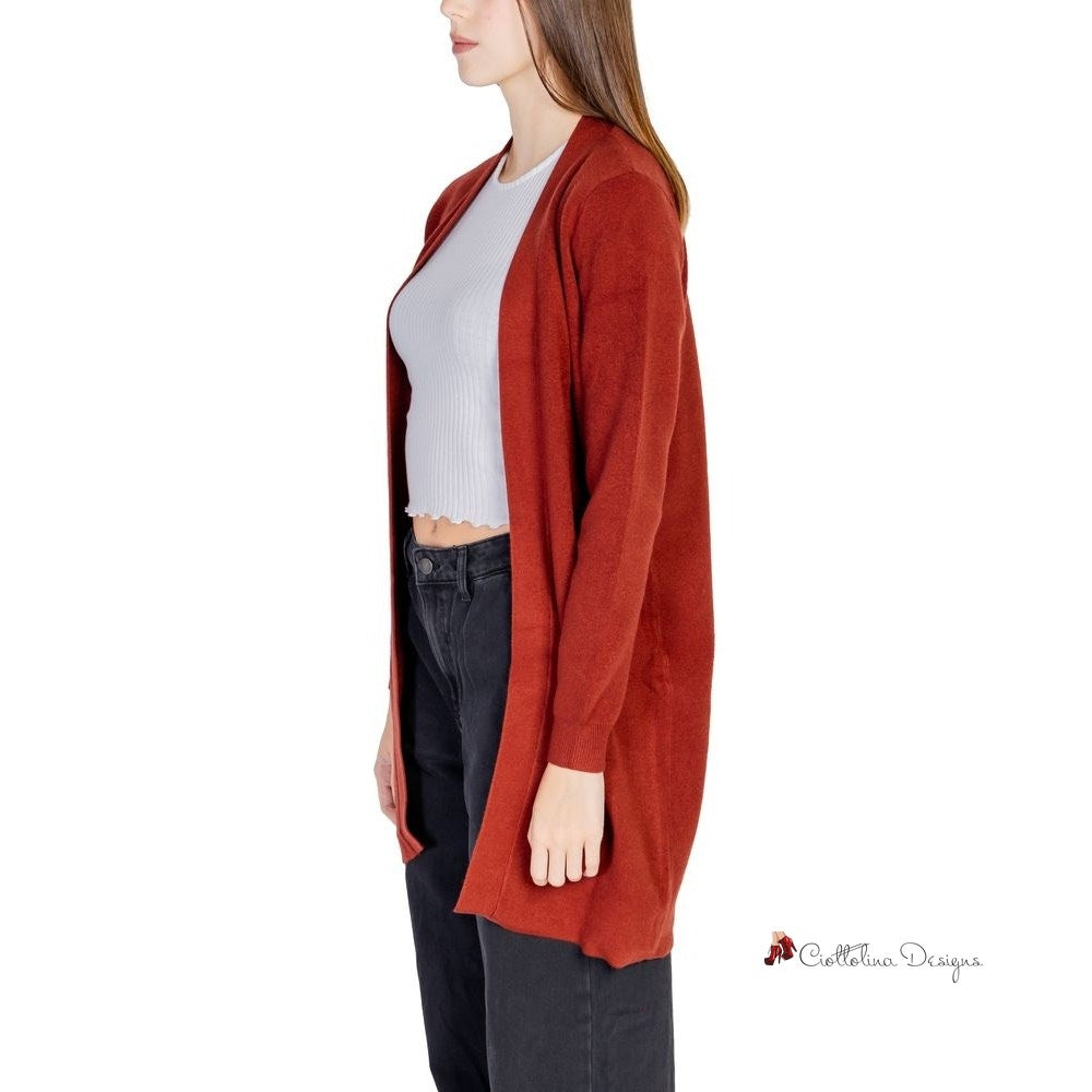 Red Viscose Cardigan