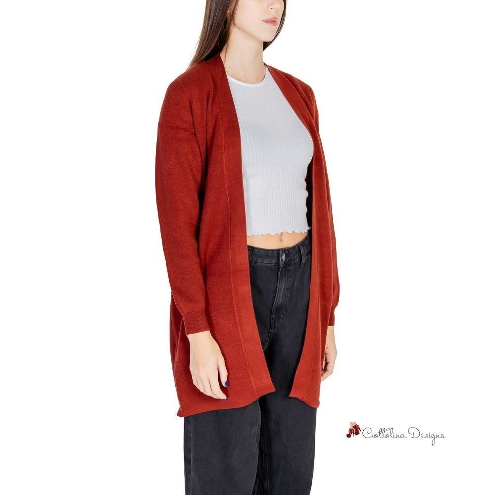 Red Viscose Cardigan