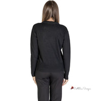 Black Polyester Sweater