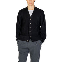 Black Polyester Cardigan