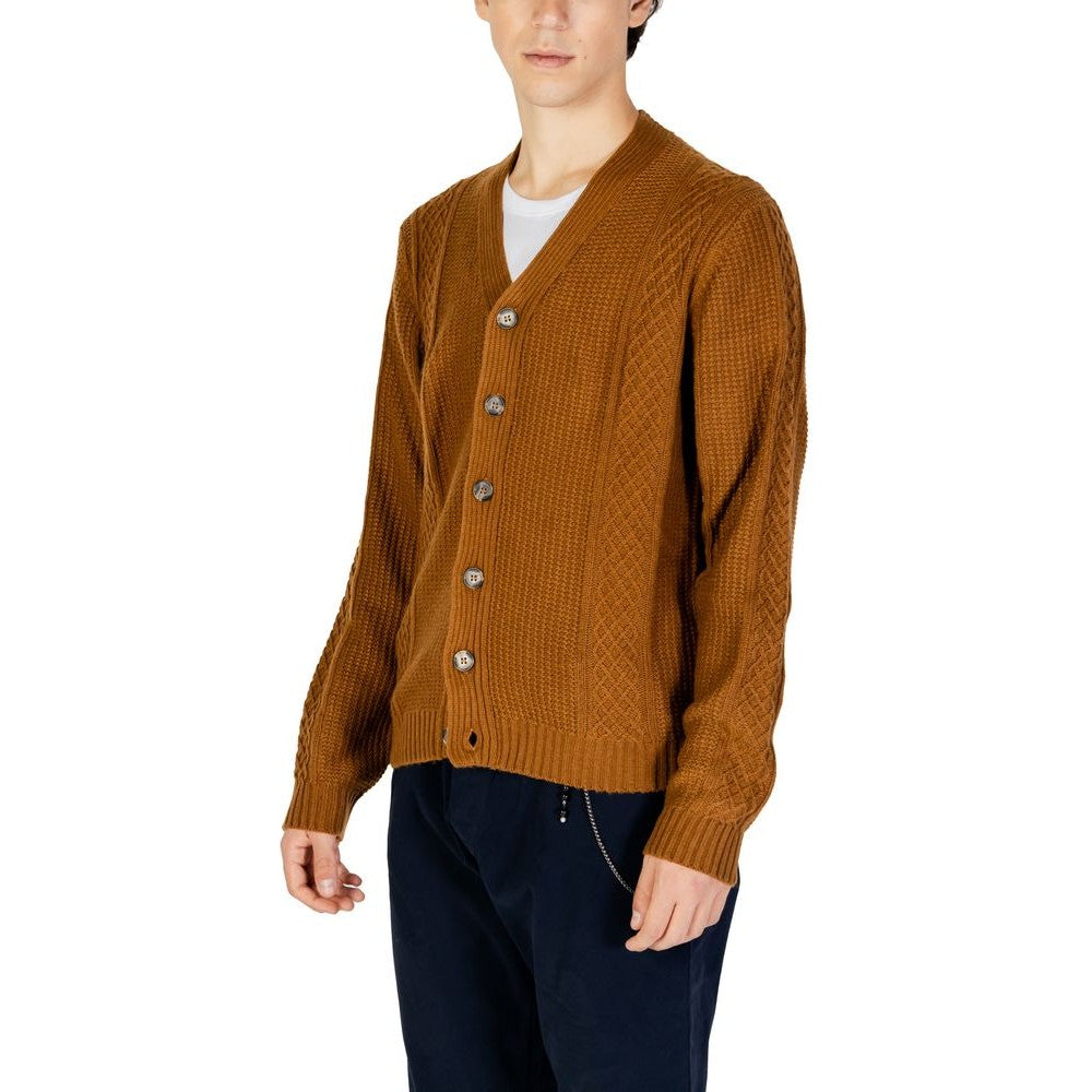 Beige Polyester Cardigan