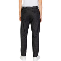 Black Cotton Jeans & Pant