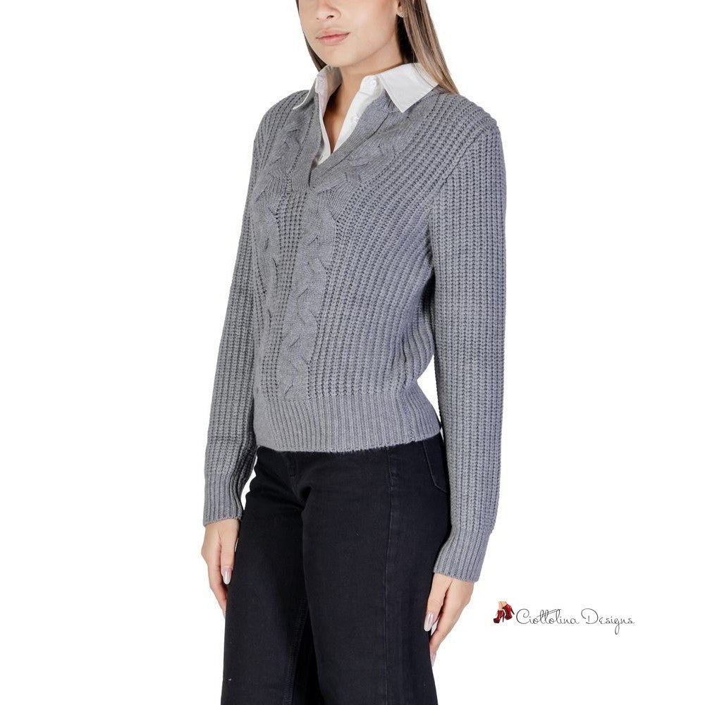 Gray Viscose Sweater