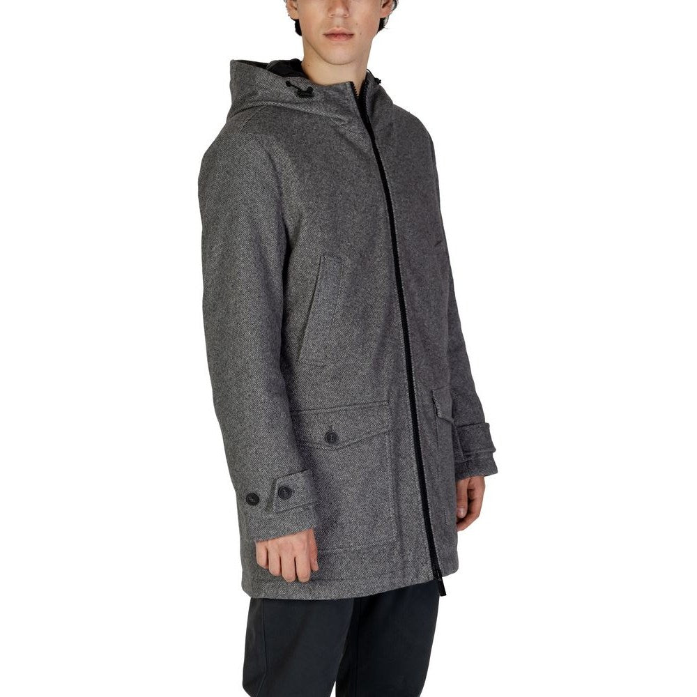 Gray Polyester Jacket