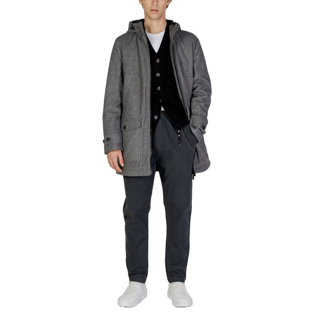 Gray Polyester Jacket