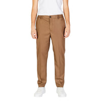 Beige Polyester Jeans & Pant