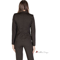 Brown Polyester Suits & Blazer