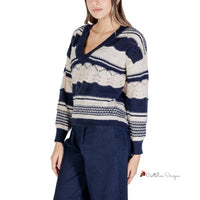 Blue Recycled Polyester Sweater