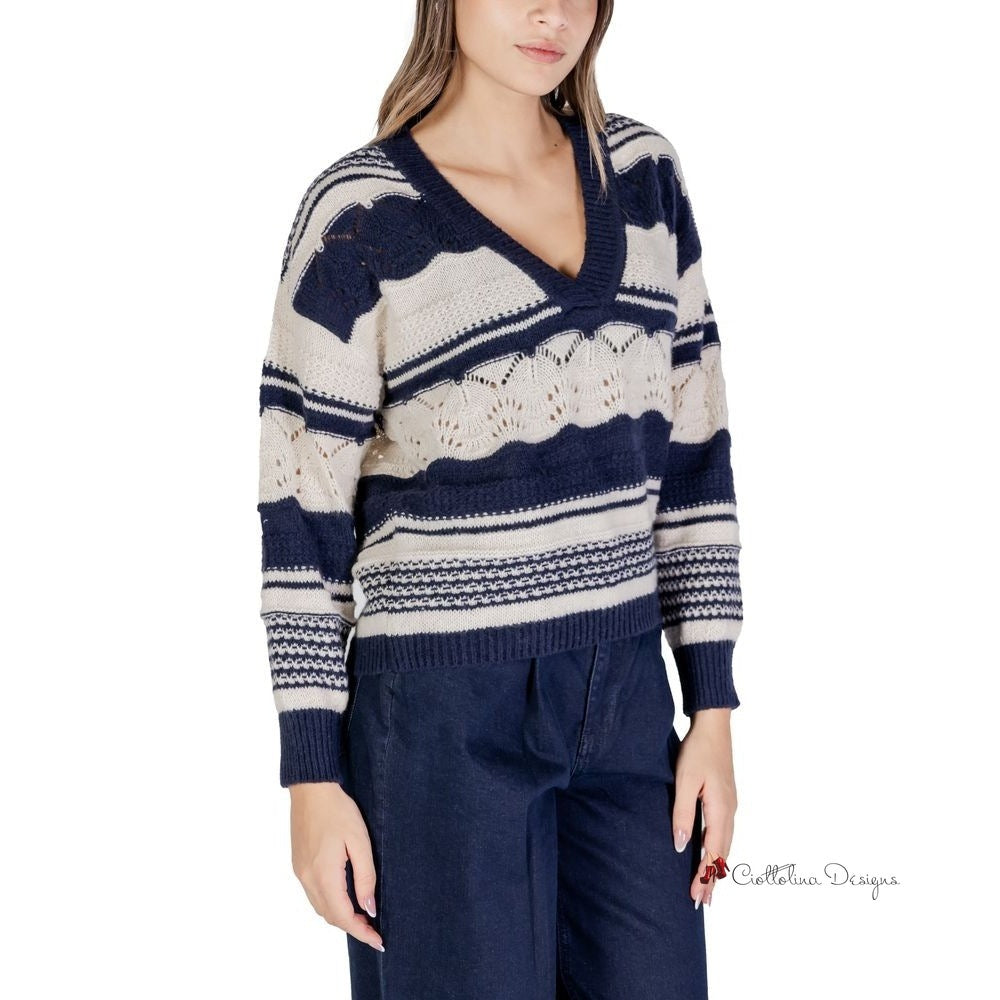 Blue Recycled Polyester Sweater