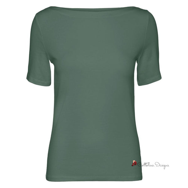 Green Viscose Tops & T-Shirt