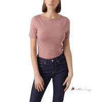 Pink Viscose Tops & T-Shirt