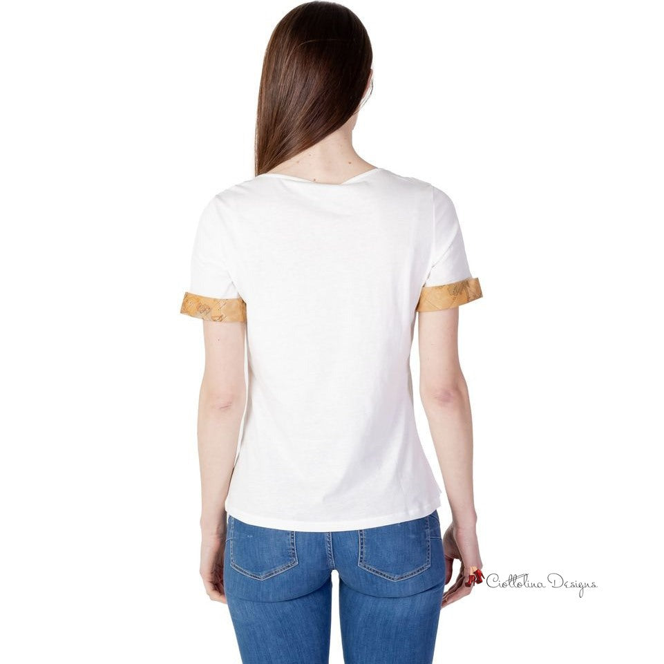 Cream Cotton Tops & T-Shirt