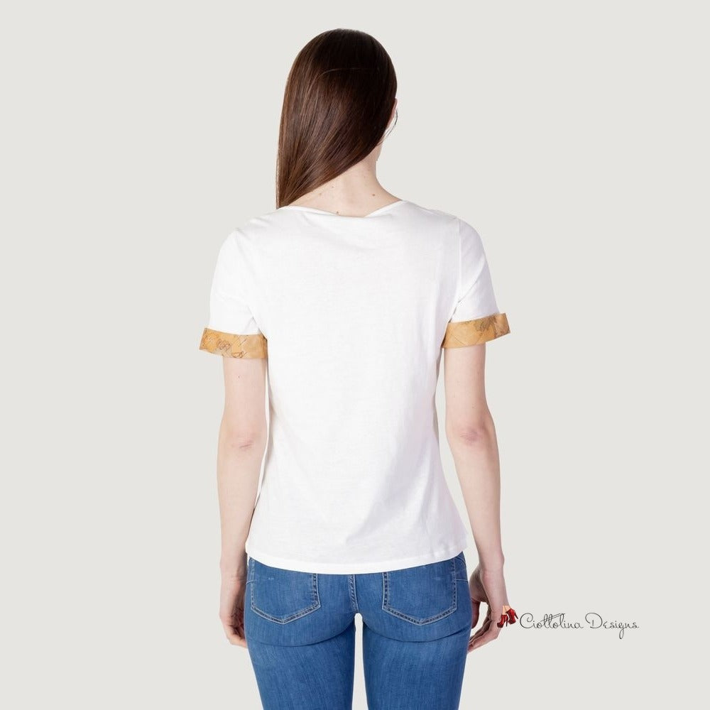 Cream Cotton Tops & T-Shirt