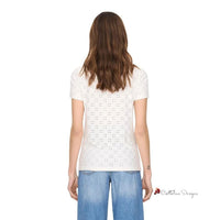 White Polyester Tops & T-Shirt