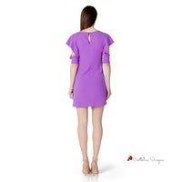 Purple Polyester Dress