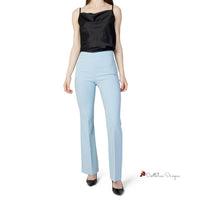 Blue Polyester Jeans & Pant