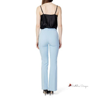 Blue Polyester Jeans & Pant