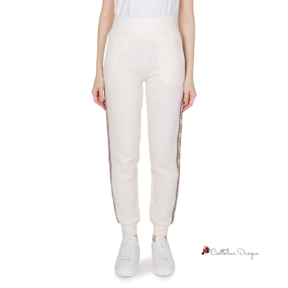 Cream Cotton Jeans & Pant