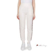 Cream Cotton Jeans & Pant