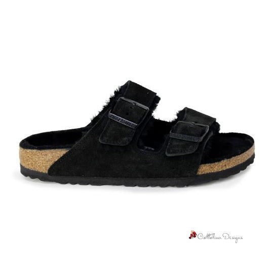 Black Suede Sandal