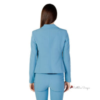 Turquoise Polyester Suits & Blazer