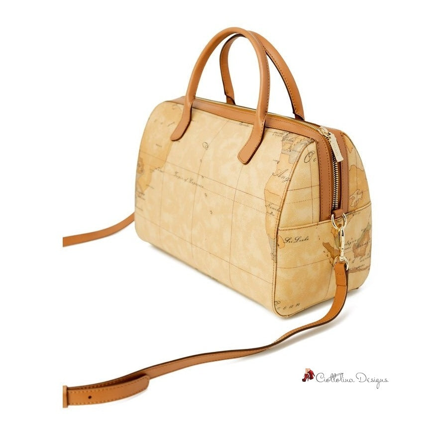 Beige Leather Handbag