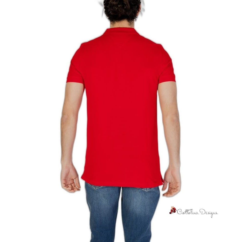 Red Cotton Polo Shirt