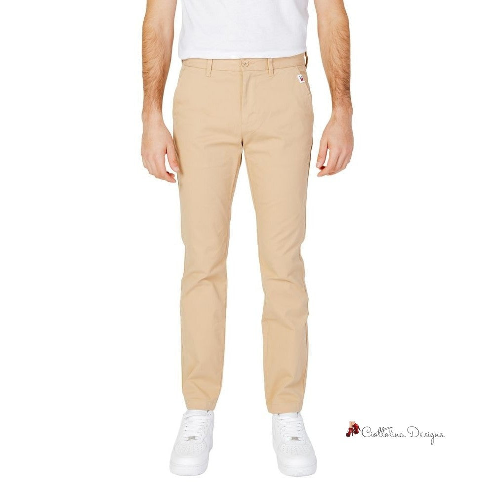 Beige Organic Cotton Jeans & Pant